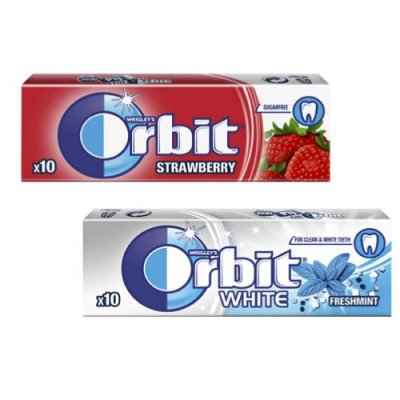 Orbit Strawberry / White 14 gr