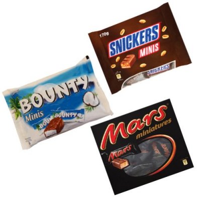 Snickers/Bounty/Mars Miniatures 2500 gr